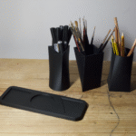 3D Printed Shaped Pots Pen Holder for Office Desk, Factory Workstation, School, Home, Industrial Table, Study Table, Creative Studio, Workshop, Corporate Desk, Gift Item - Image 3