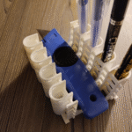 Minimalist Parametric 3D Printed Pen Holder for Office Desk, Home Study, School, College, Engineering Lab, Corporate Table, Reception, Workstation, Gifting and Daily Use - Image 3