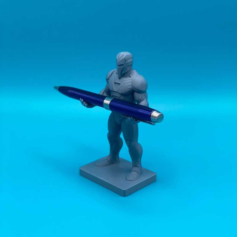 Iron Man Pen Holder 3D Printed Desk Organizer, Marvel Superhero Stationery Stand, Office Desk Decor, Study Table Accessory, Kids Gift, Student Gift, Engineer Gift, Corporate Desk Decor, Home Office Organizer, Tabletop Showpiece - Image 3