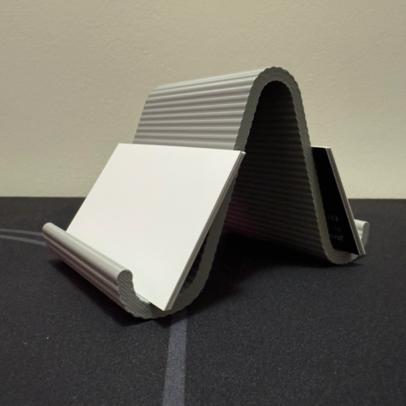 Business Card Holder, Desk Card Stand, Office Desk Organizer, Corporate Desk Accessory, Professional Card Display for Office, Reception, Meetings – 3D Printed - Image 3