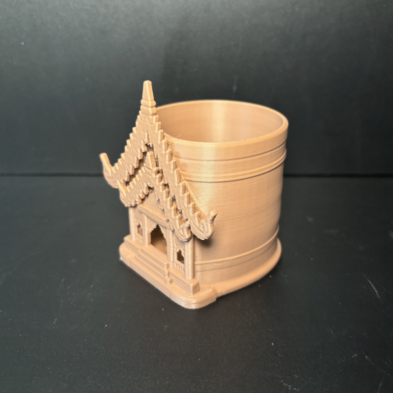 Xishuangbanna Style 3D Printed Pen Holder, Desk Organizer, Office Decor, Study Table Stand, Home Decor, Gift for Students, Teachers, Designers, Engineers, Architects, Artists, Corporate Desk, Personal Workspace - Image 3