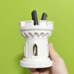 Fortress Tower Rook Chess Pen Holder for Office Desk, Study Table, Home Decor, Chess Lovers, Students, Gamers, Engineers, Teachers, Architects, Corporate Desks, Gift for Professionals – 3D Printed Organizer - Image 3
