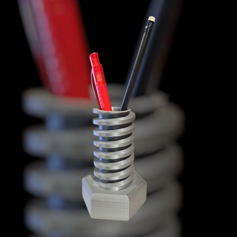Bolt Pen Holder 3D Printed Desk Organizer for Office, Engineer, Factory, Workshop, Corporate Desk, Industrial Gifting, Tool-Style Stationery Stand - Image 3