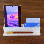 Office Desktop Organizer, Phone Stand, Sticky Notes Holder, Business Card Holder, Desk Accessory for Corporate Offices, IT Companies, Industries, Professionals – 3D Printed Desk Organizer Gift - Image 3