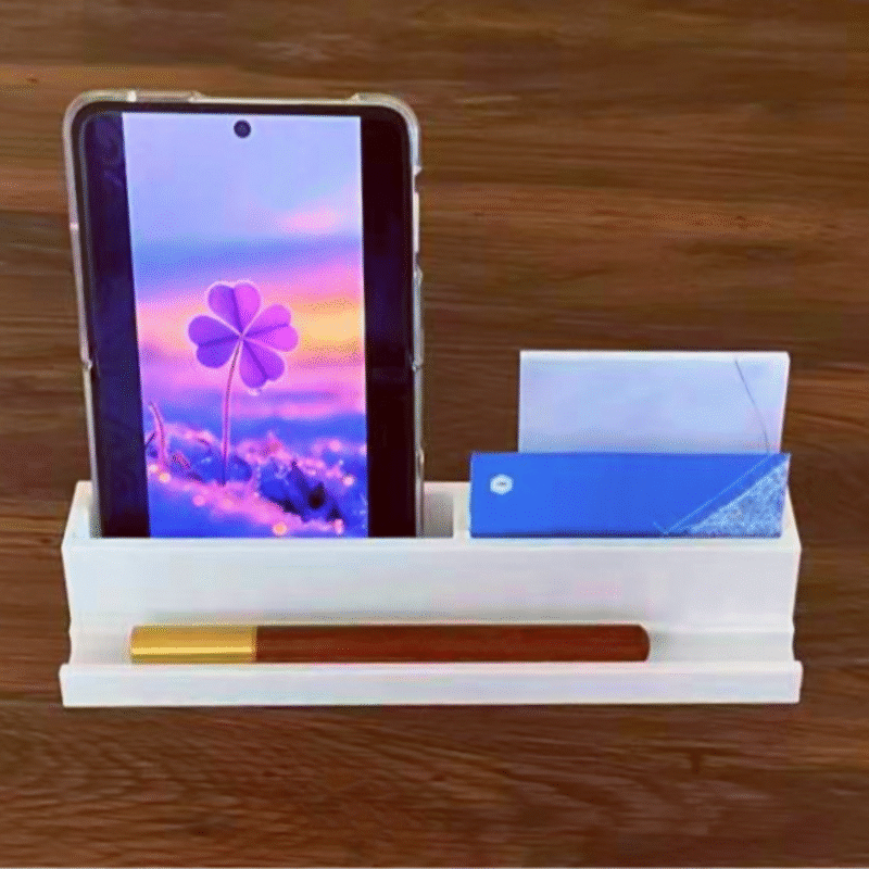 Office Desktop Organizer, Phone Stand, Sticky Notes Holder, Business Card Holder, Desk Accessory for Corporate Offices, IT Companies, Industries, Professionals – 3D Printed Desk Organizer Gift - Image 3