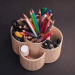 3D Printed Spinning Desk Organizer for Office, Corporate Desk, Study Table, Home Office, Industrial Workstation, Employee Desk, Executive Table, School, College - Image 3