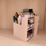 3D Printed Painting Tools Storage Box, Paint Brush Holder, Art Supplies Organizer, DIY Craft Storage Box, Artist Tool Holder for Home, Studio, School, Workshop, Art Classes, Hobby Use - Image 4