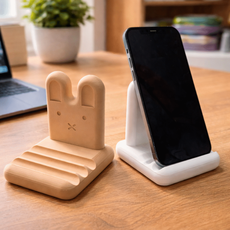 Functional Bunny Phone Holder, 3D Printed Cute Mobile Stand for Desk, Office, Home, Study Table, Kids Room, Phone Stand for Video Calls, Online Classes, Reels, Gifting, Home Decor, Office Decor - Image 5