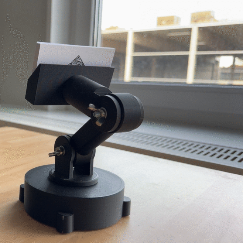 Robot Business Card Holder, Robotics Desk Accessory, 3D Printed Office Card Stand, Tech Gift, Corporate Gift, Engineer Gift, Startup Office Decor, Industrial Desk Organizer - Image 4