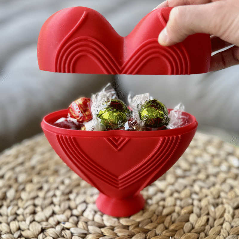 Standing Heart Box 3D Printed Candy Bowl, Wedding Gift, Anniversary Decor, Return Gift, Home Decor, Table Decor, Couple Gift, Valentine Gift - Image 4