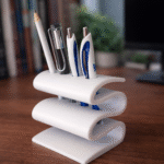 Simple Modern 3D Printed Pen Holder for Office Desk, Study Table, Home Workspace, Corporate Office, School, College, Gift Item