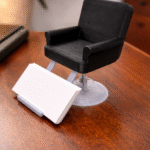 Salon & Barber Chair Business Card Holder, Hair Studio Desk Organizer, Barber Shop Counter Display, Reception Card Stand, Hair Salon Branding Accessory, 3D Printed Display