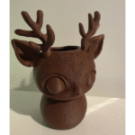 Christmas Reindeer Desk Small Planter, Pen Holder, Mobile Stand, Office Desk Organizer, Home Decor, Corporate Gift, Festive Table Decor, 3D Printed - Image 4