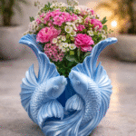 Sculpture Koi Fish Pen Holder Desk Organizer, Office Table Stationery Stand, Study Table Caddy, Home Decor Organizer, Corporate Office, IT Office, School, College, Reception, Gift Item, 3D Printed