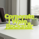 Bright sign: Corporate Wale Rockstar