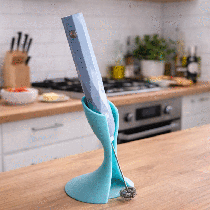 3D Printed Multi-Purpose Holder for Milk Frother, Electric Toothbrush, Nail Grinder, Bathroom & Kitchen Organizer, Home, Office, Salon, Hotel Use - Image 5