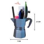 3D Printed Coffee Moka Pen Holder, Office Desk Organizer, Study Table Accessory, Café Decor Item, Corporate Desk Gift, Home Office Utility, Creative Stationery Stand - Image 2