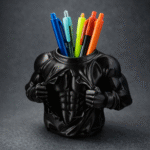 PowerRip Hoodie Pen Holder, Desk Organizer, Office Stationery Holder, Study Table Accessory, Creative Workspace Storage, 3D Printed Utility Gift - Image 3