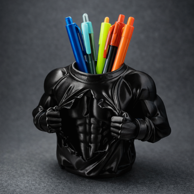 PowerRip Hoodie Pen Holder, Desk Organizer, Office Stationery Holder, Study Table Accessory, Creative Workspace Storage, 3D Printed Utility Gift - Image 3