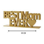 Golden 'Best Mom Ever' sign