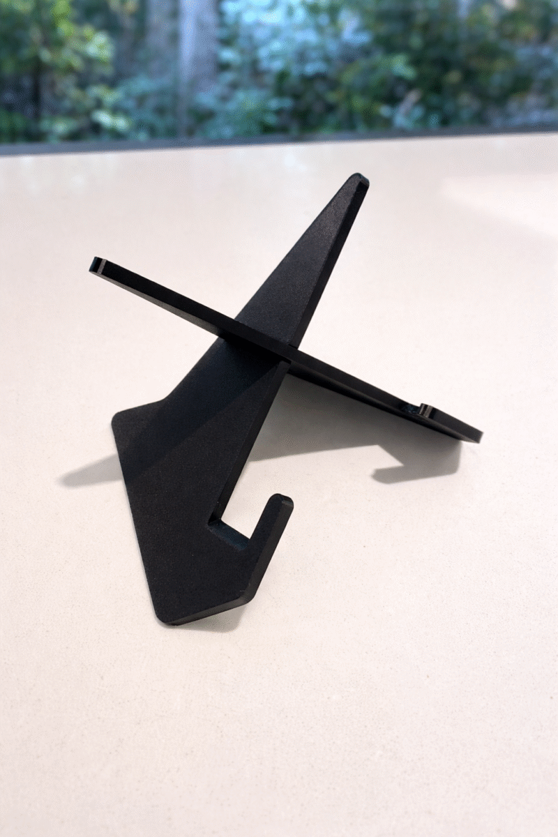 Book Stand, Portable Foldable Cookbook Holder, Fixed Angle Reading Stand for Kitchen, Study Table & Office Desk, Lightweight PLA Book Holder - Image 4