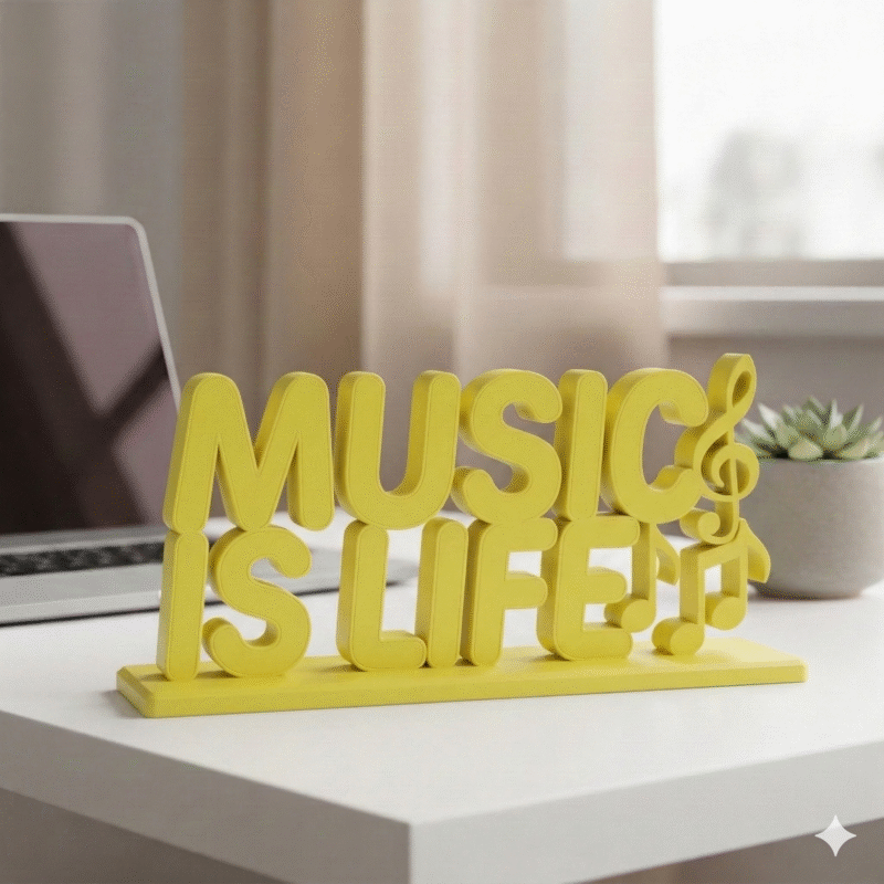 Music Is Life 3D Printed - Image 7