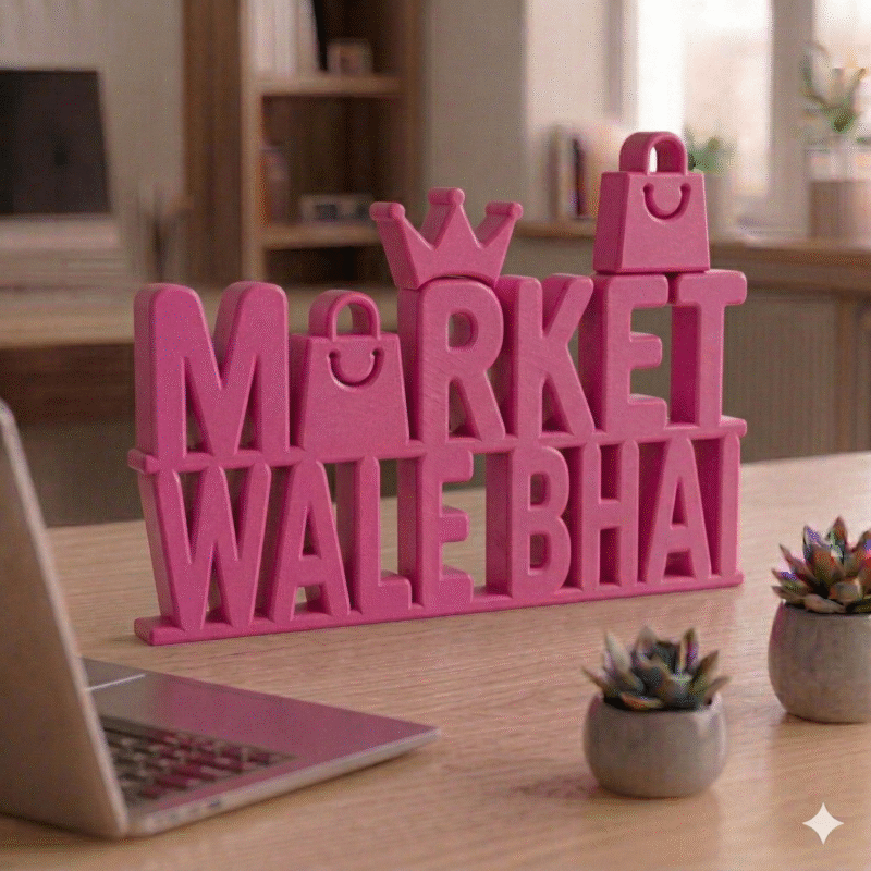 Market Wale Bhai Desk Sign - Image 5