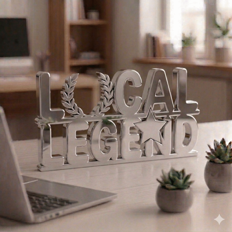 Local Legend No Excuses Desk Sign - Image 7