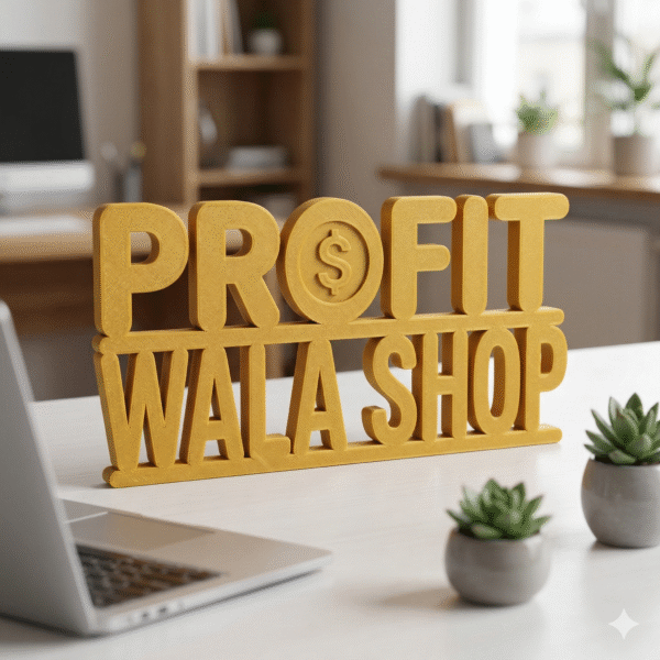 Profit Wala Shop 3D Printed Name Sign