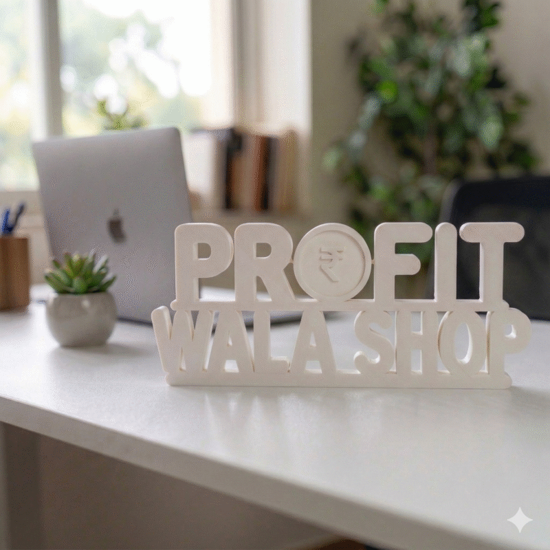 Profit Wala Shop 3D Printed Name Sign - Image 8