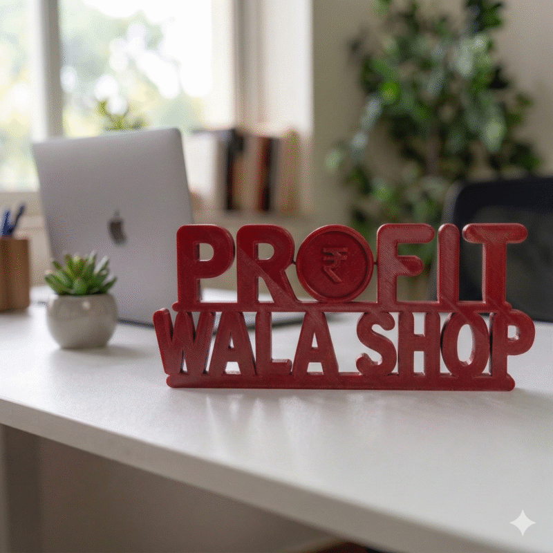 Profit Wala Shop 3D Printed Name Sign - Image 5