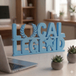 Local Legend No Excuses Desk Sign - Image 6