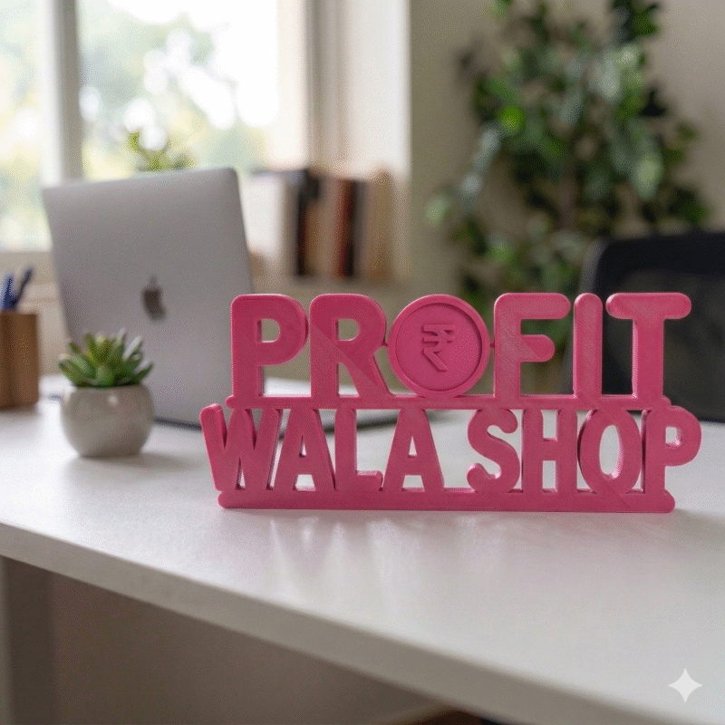 Profit Wala Shop 3D Printed Name Sign - Image 7