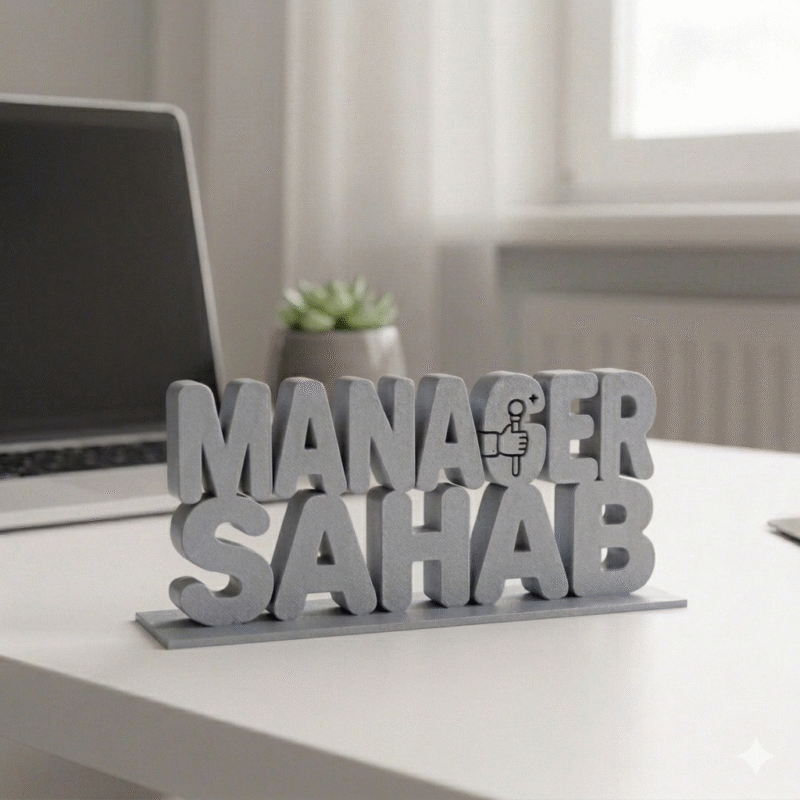 3D Printed Office Motivation Sign - Image 3