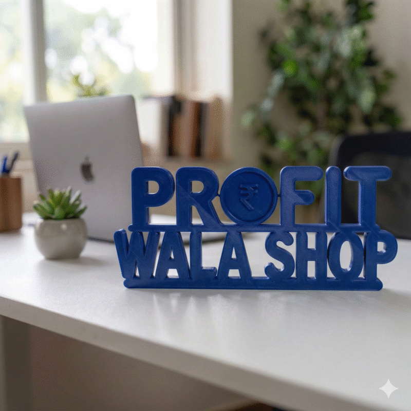 Profit Wala Shop 3D Printed Name Sign - Image 6