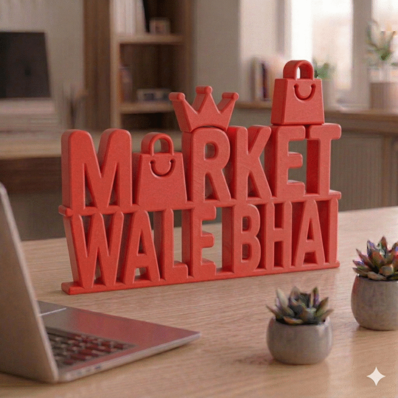 Market Wale Bhai Desk Sign - Image 4