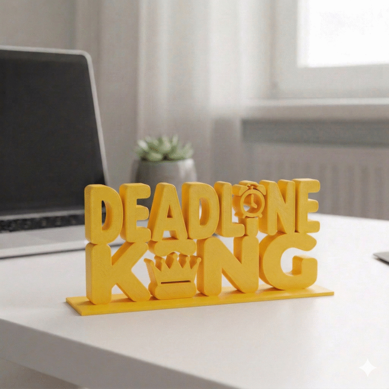 Deadline King Desk Decor - Image 3