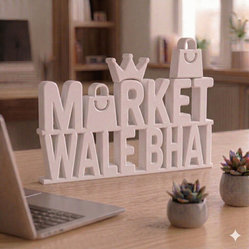 Market Wale Bhai Desk Sign - Image 6