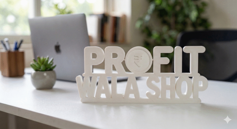 Profit Wala Shop 3D Printed Name Sign - Image 4