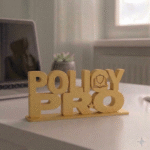 3D Printed Custom Word Decor Gift