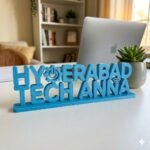 Hyderabad Tech Anna 3D Printed Desk Sign for Office Decor and Tech Gifts - Image 7