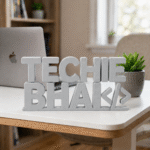 Techie Bhai 3D Printed Desk Sign for Developer Office Desk Decor - Image 4