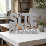 Site Boss 3D Printed Desk Sign for Engineers & Construction Office Decor - Image 6