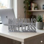 No Bakwaas Only Class 3D Printed Desk Sign | Funny Office Decor Gift - Image 7