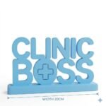 Clinic Boss 3D Printed Desk Name Plate for Doctors & Clinics | Medical Office Decor Gift - Image 4