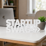 Startup Swag 3D Printed Desk Sign for Office Desk Decor - Image 8