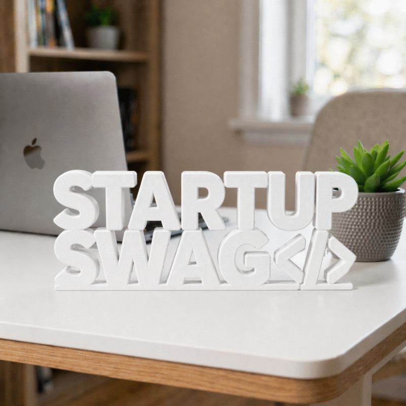Startup Swag 3D Printed Desk Sign for Office Desk Decor - Image 8