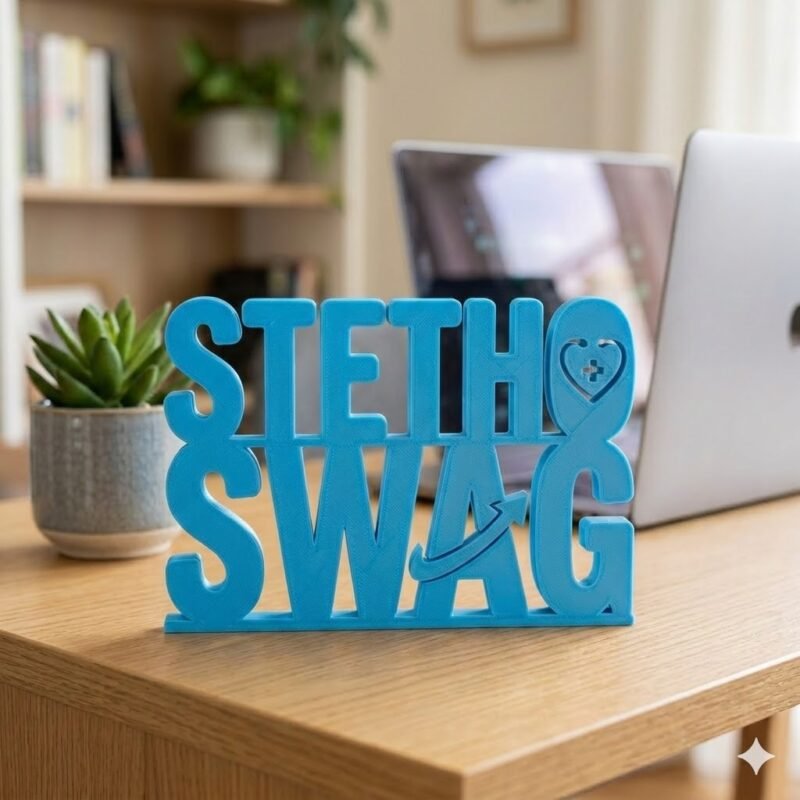 Stetho Swag 3D Printed Medical Desk Name Plate for Doctors Clinics Office Decor Gift - Image 6