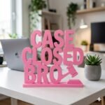 3D Printed Case Closed Bro Desk Gift | Funny Office Decor | Corporate Desk Item - Image 7