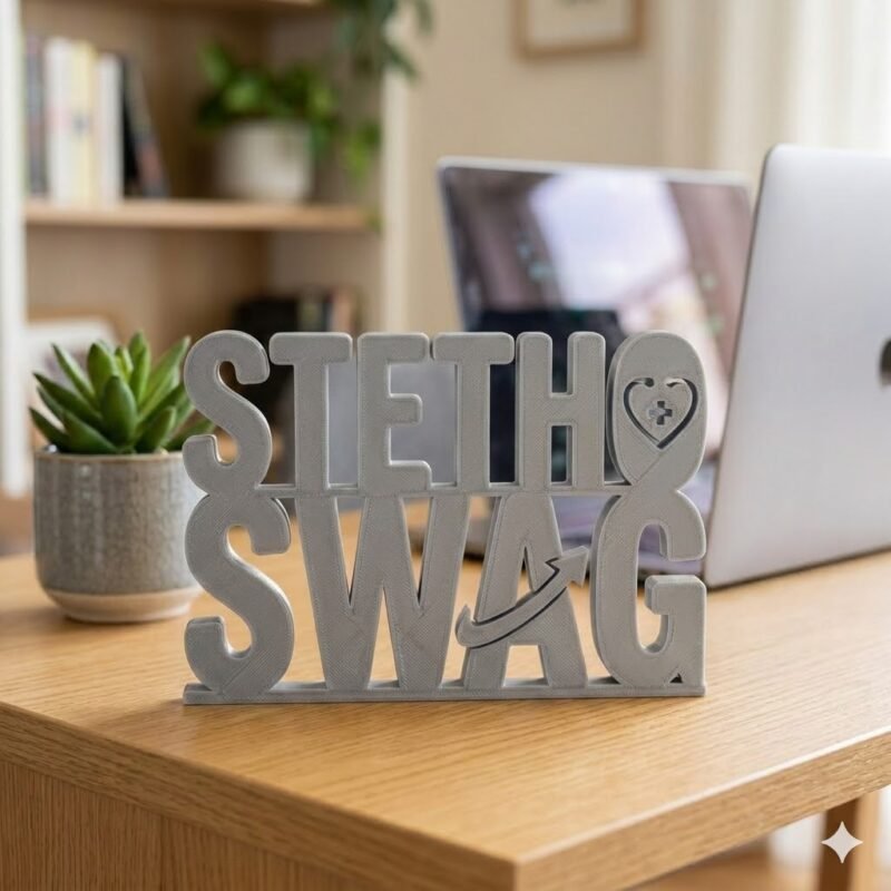 Stetho Swag 3D Printed Medical Desk Name Plate for Doctors Clinics Office Decor Gift - Image 4